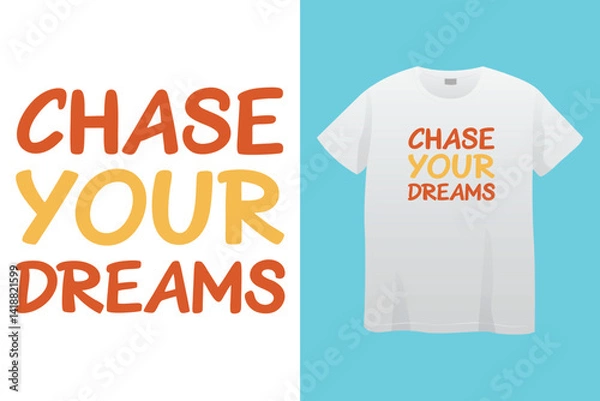 Fototapeta Nothing is impossible, slogan typography tee shirt design. Motivation and inspirational quote. Clothing, t shirt, apparel and other uses Vector print, typography, poster.