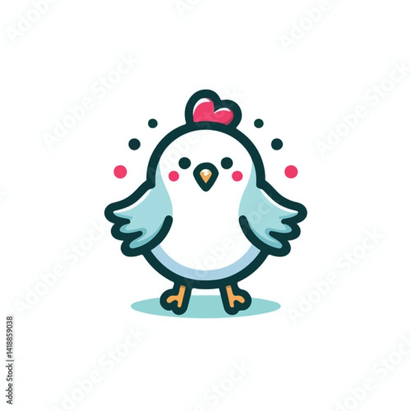Fototapeta cute chick vector image