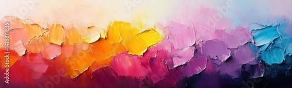 Fototapeta Vibrant colorful abstract watercolor backgrounds set for posters flyers brochures with soft brush strokes and dreamy pastel colors
