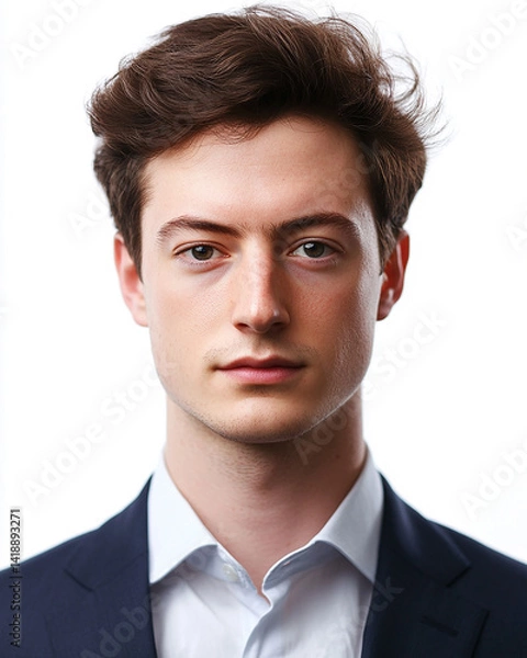 Obraz Close-up of a smiling business man, a handsome business tough guy