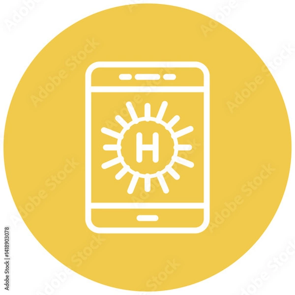 Fototapeta Brightness High Vector Icon