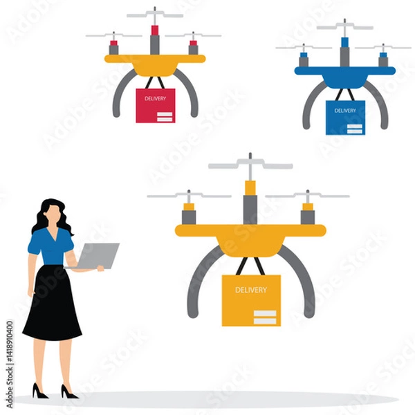 Obraz Drone Delivery System