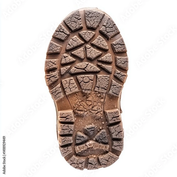 Obraz Shoe sole isolated on a white background.