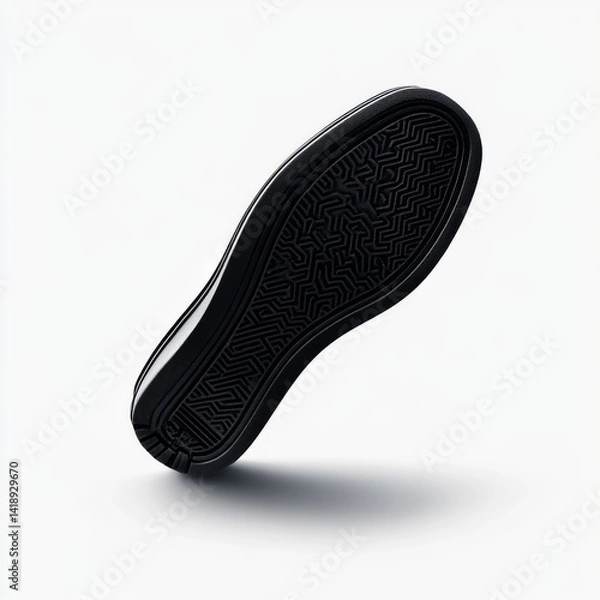 Obraz black shoes isolated on white