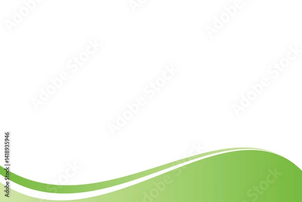 Fototapeta abstract green wave background