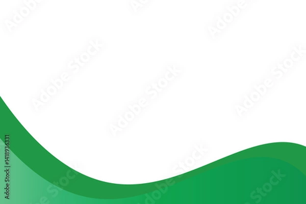 Fototapeta abstract green wave background