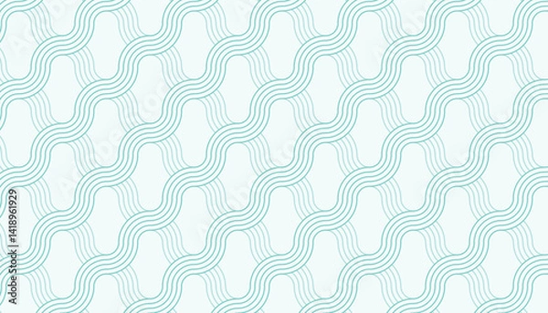 Fototapeta Background pattern with wavy lines