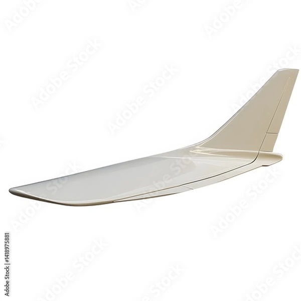 Obraz Airplane Tail Section with Isolated.