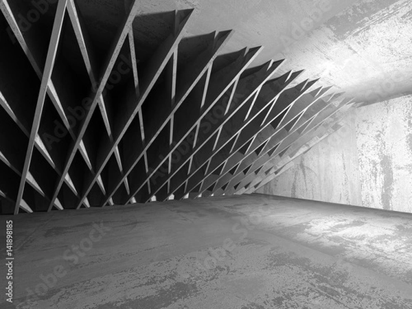 Obraz Abstract geometric concrete architecture background