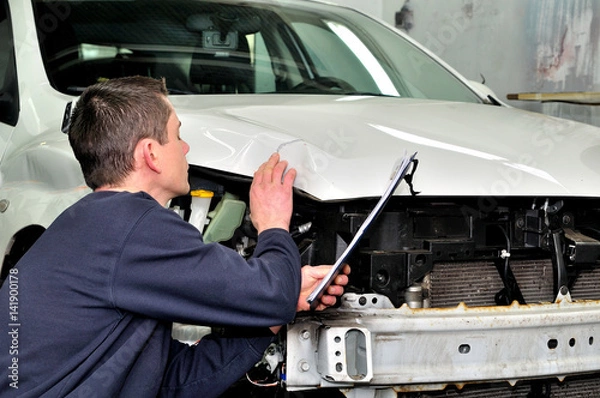 Obraz Insurance inspector at work.