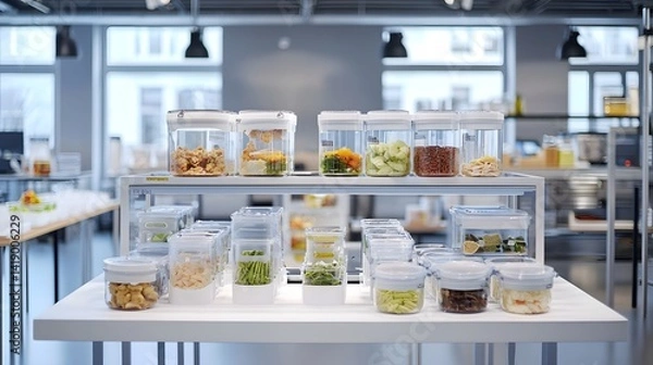 Fototapeta Innovative zero waste food preservation system that leverages technology and sustainable practices to enhance global food security and environmental sustainability