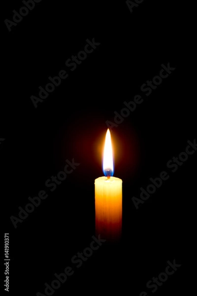 Obraz Burning candle in the dark
