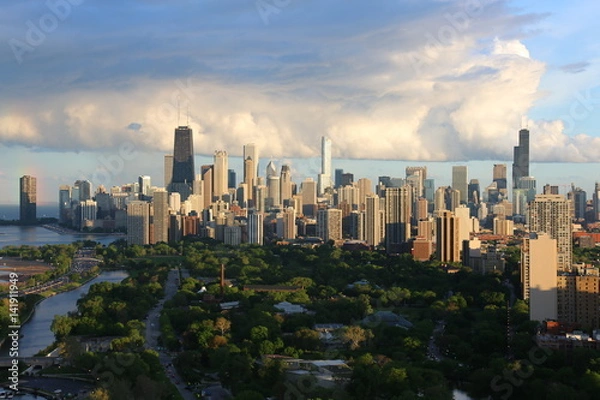 Obraz Chicago Skyline in summer