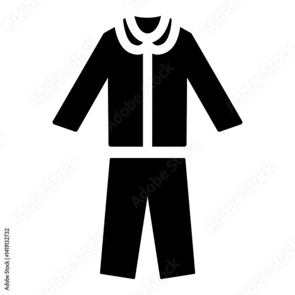 Fototapeta pajamas Solid icon