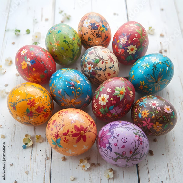 Obraz colorful easter eggs