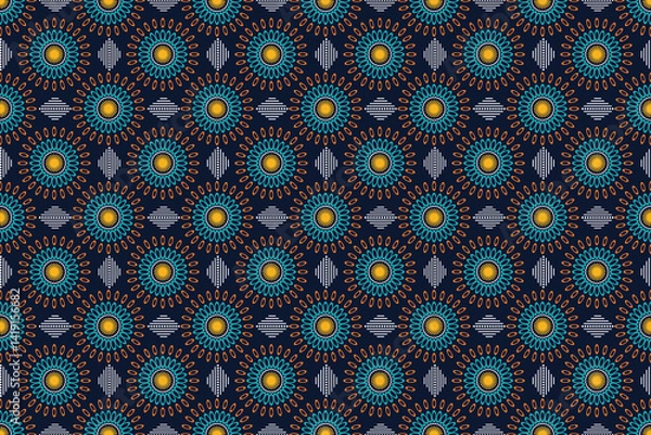 Fototapeta Seamless pattern with abstract vector