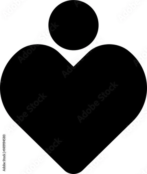 Obraz Black parental control icon