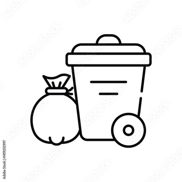 Obraz Waste Collection Vector icon