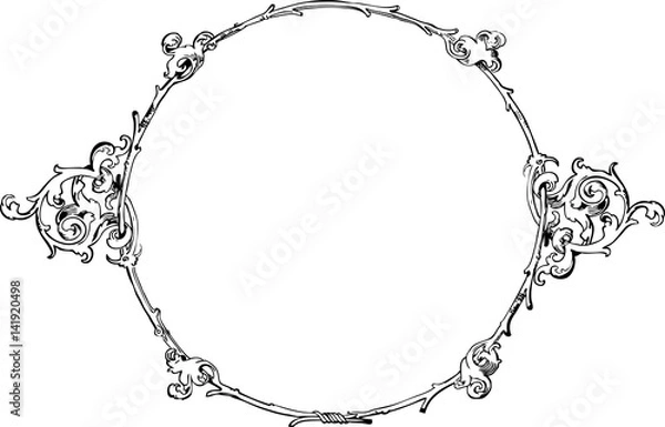 Fototapeta antique vector frame