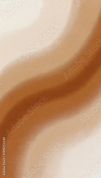 Fototapeta Smooth, flowing abstract background depicting warm earthy tones for calming environments