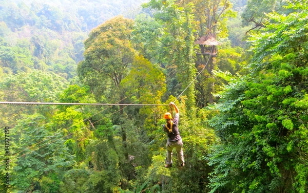 Obraz Zip lining