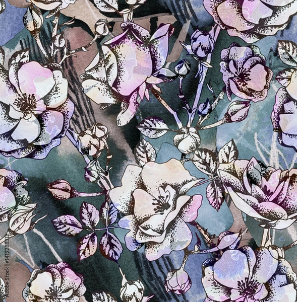 Obraz seamless pattern with flowers