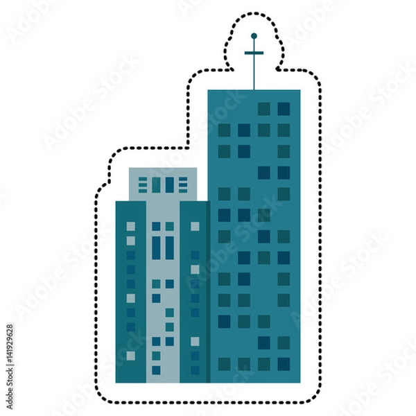 Fototapeta building architecture real estate vector illustration eps 10