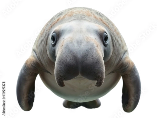 Obraz A PNG Image of a Dugong on a transparent background