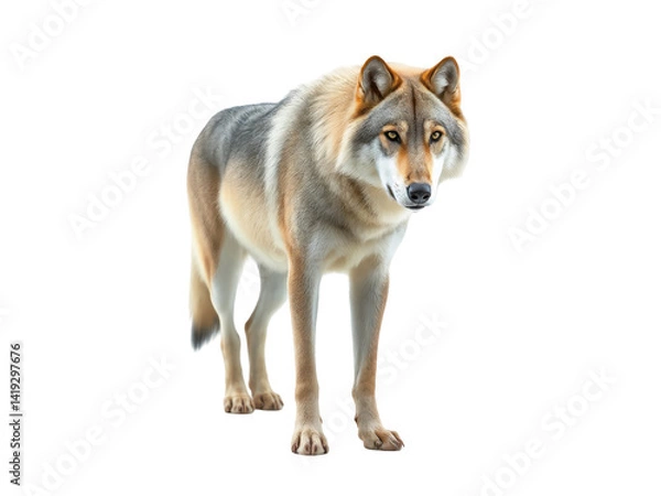 Obraz A PNG Image of a Wolf on a transparent background