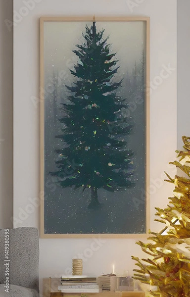 Obraz christmas tree and decorations