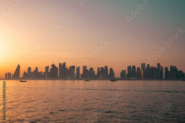 Obraz qatar sunset