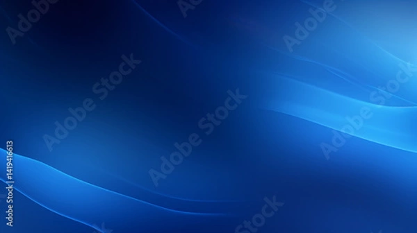 Fototapeta 
Dark, blurry royal blue abstract background with wavy flowing curves, ideal for wallpaper, banner, or presentation.

