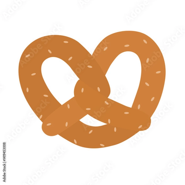 Obraz pretzels bakery vector illustration, graphic