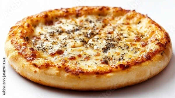 Fototapeta pizza box open flat lay