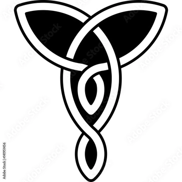 Obraz Monochrome Celtic pattern. Pattern for Scandinavian or Celtic ornament. Vector illustration