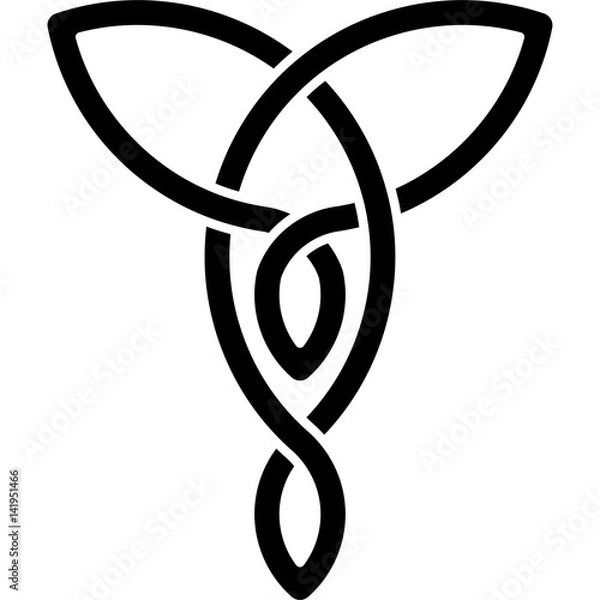 Obraz Monochrome Celtic pattern. Pattern for Scandinavian or Celtic ornament. Vector illustration