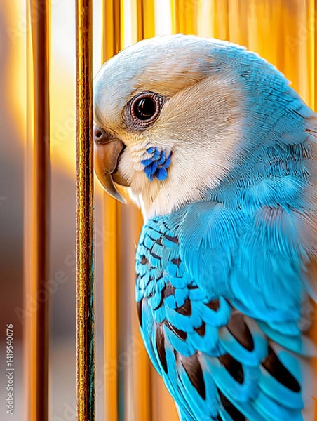 Fototapeta Sunset Behind Bars, Lost Freedom.