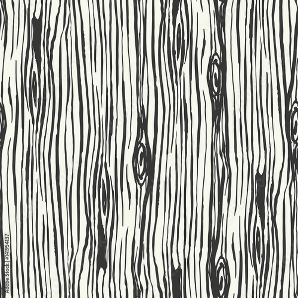 Obraz Hand Drawn Seamless Vector Pattern.Fresh and Imperfect Brushstrokes.Hand painted Ink textures