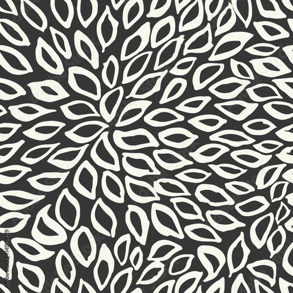 Obraz Hand Drawn Seamless Vector Pattern.Fresh and Imperfect Brush Strokes.Hand painted Ink textures.