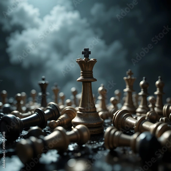 Obraz chess king and queen