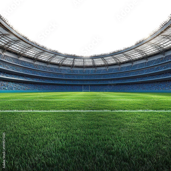 Fototapeta Stadium scene png sports arena png cheering crowd png packed stadium png event venue png game day png football stadium png match setting png audience excitement png white background image