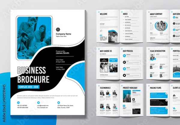 Obraz Business Brochure Template Layout