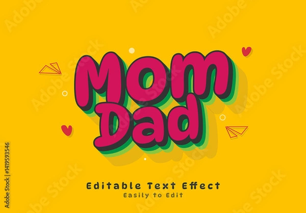 Obraz Mothers Day Editable Text Effect
