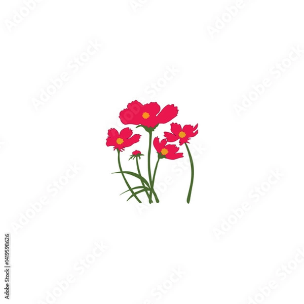 Fototapeta Nature flower with vector 
