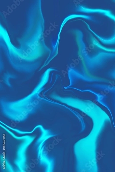 Obraz blue aesthetic blurred liquid gradient background