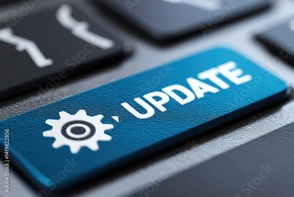Obraz Update software application upgrade technology concept. Software update or Operating system