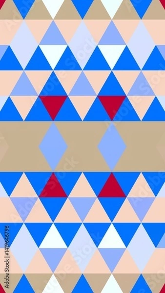 Fototapeta triangular motif. triangle pattern. tribal motif. triangle background. HD