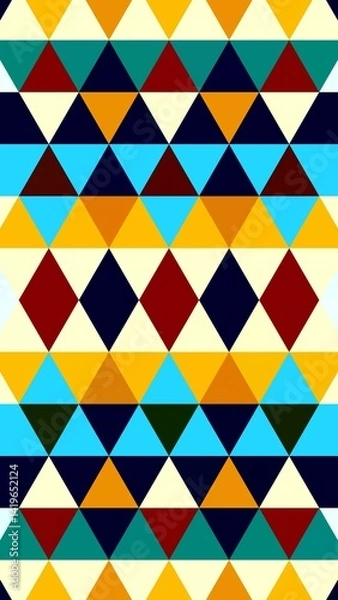 Fototapeta triangular motif. triangle pattern. tribal motif. triangle background. HD