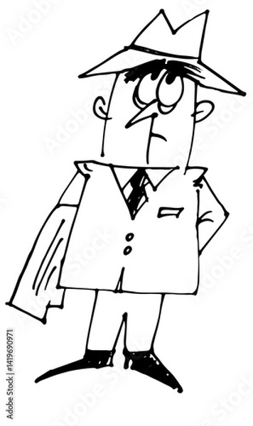 Fototapeta Cartoon Manager