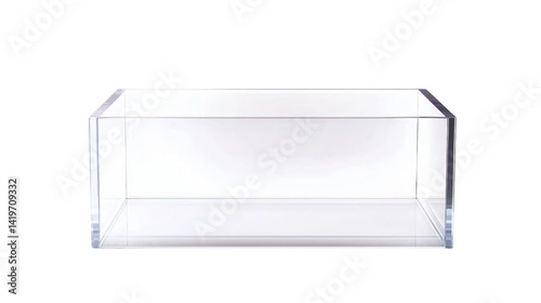 Fototapeta Transparent Acrylic Display Case for Exhibits and Collectibles